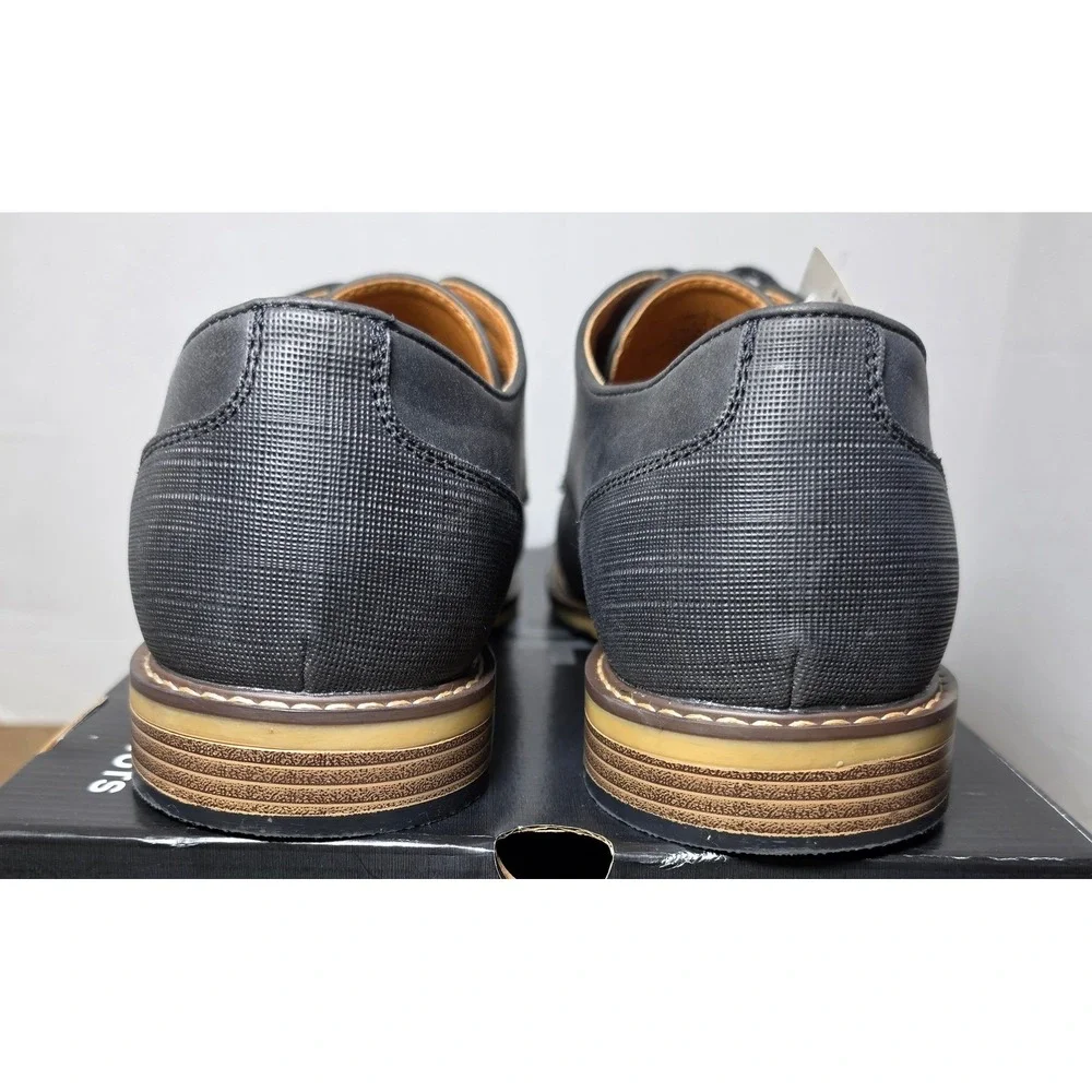 J. Ferrar Farlow Mens Black Dress Oxford Shoes Memory Foam Size 13M JF Farlow